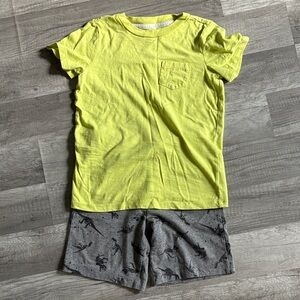 Epic Threads Yellow and Gray Kids Pajama Set